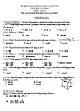 Đề kiểm tra chất lượng cuối năm môn Toán Lớp 8 - Năm học 2014-2015 (Có đáp án)
